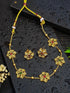 Gold Plated short floral Necklace Set