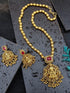 Gold Plated Long Temple design Necklace Set