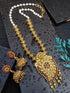 Gold Plated Long Temple design Necklace Set