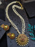 Gold Plated Long Temple design Necklace Set