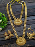 Antique Premium Gold finish Laxmi necklace Combo set