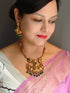 Gold plated Multicolor with pearl Necklace Set