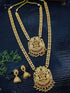 Antique Premium Gold finish Laxmi necklace Combo set