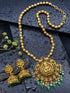 Premium Gold Plated Temple design Pendant Set