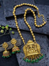 Premium Gold Plated Temple design Pendant Set