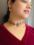 Gold Plated choker Necklace Set Kerala Style