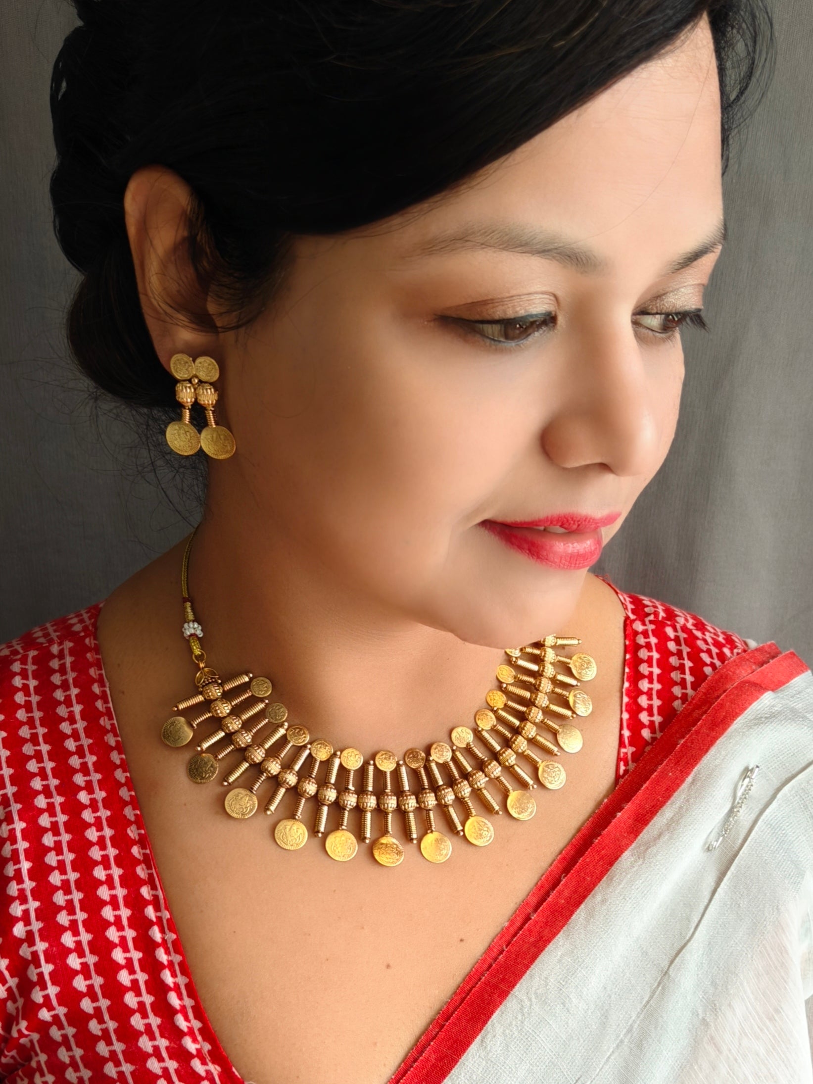 Gold Plated Necklace Set Kerala Style