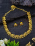 Gold Plated short elephant motif  Necklace Set