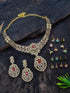 Premium Quality Short necklace set with interchangeable cz stones Stones