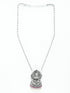 Oxidised Silver Finish Laxmi 3D pendant Set - Griiham