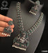 Oxidised silver Antique Finish Best seller Laxmi pendant Set 11940N - Griiham