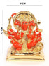 Panchamuki Hanuman Gold Plated Marble idol Height 10cm - Griiham