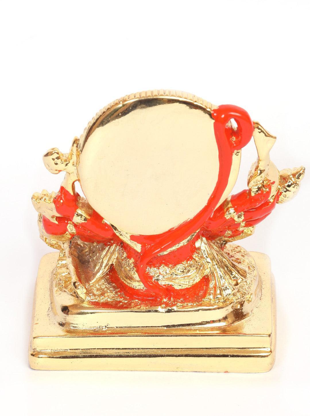 Panchamuki Hanuman Gold Plated Marble idol Height 10cm - Griiham