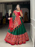 Patola Print with Gotta Patti Lace Border (unstiched blouse)Lehenga 17200N - Griiham