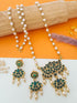 Pearl Mala with Kempu Pendant Exclusive Designer Necklace 10094N - Griiham