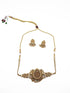 Premium Antique Gold Finish Laxmi Motif choker - Griiham