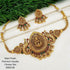 Premium Antique Gold Finish Laxmi Motif choker