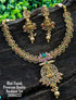 Premium Antique Gold Finish Laxmi motif with Leaf Pattern