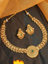 Premium Antique Gold Finish Necklace Set 11155N - Griiham