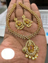 Premium Antique Gold finish zercon stone Laxmi necklace set