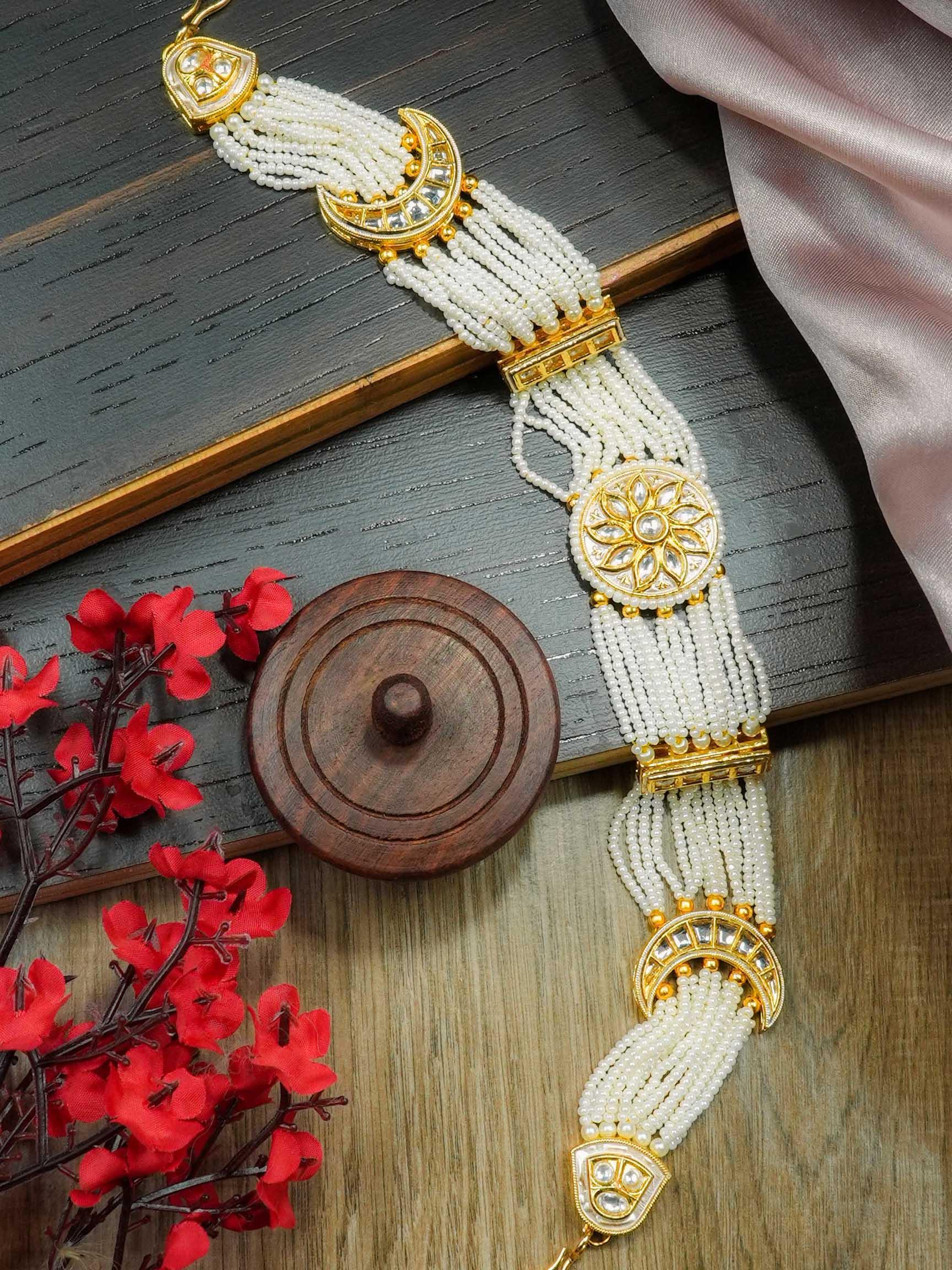 Premium Bridal Matha Patti (can be worn Double sided) for wedding Tikka