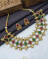 Premium Collection Elegant Ruby and emerald Multicolor Necklace Set