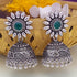 Premium German silver Oxisidised Earring/ Jhumka 12474N - Griiham