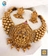 Premium Gold Finish Best seller Short Laxmi Choker Set