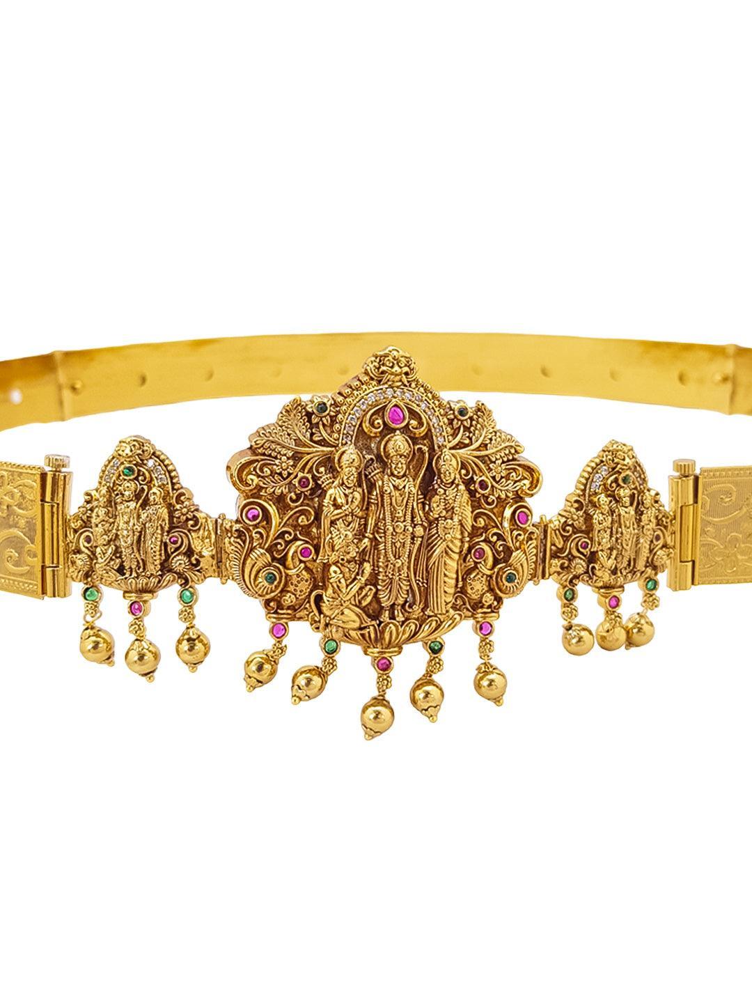 Premium Gold Finish Bridal Vadanam/Vodiannam/waistbelt - Griiham