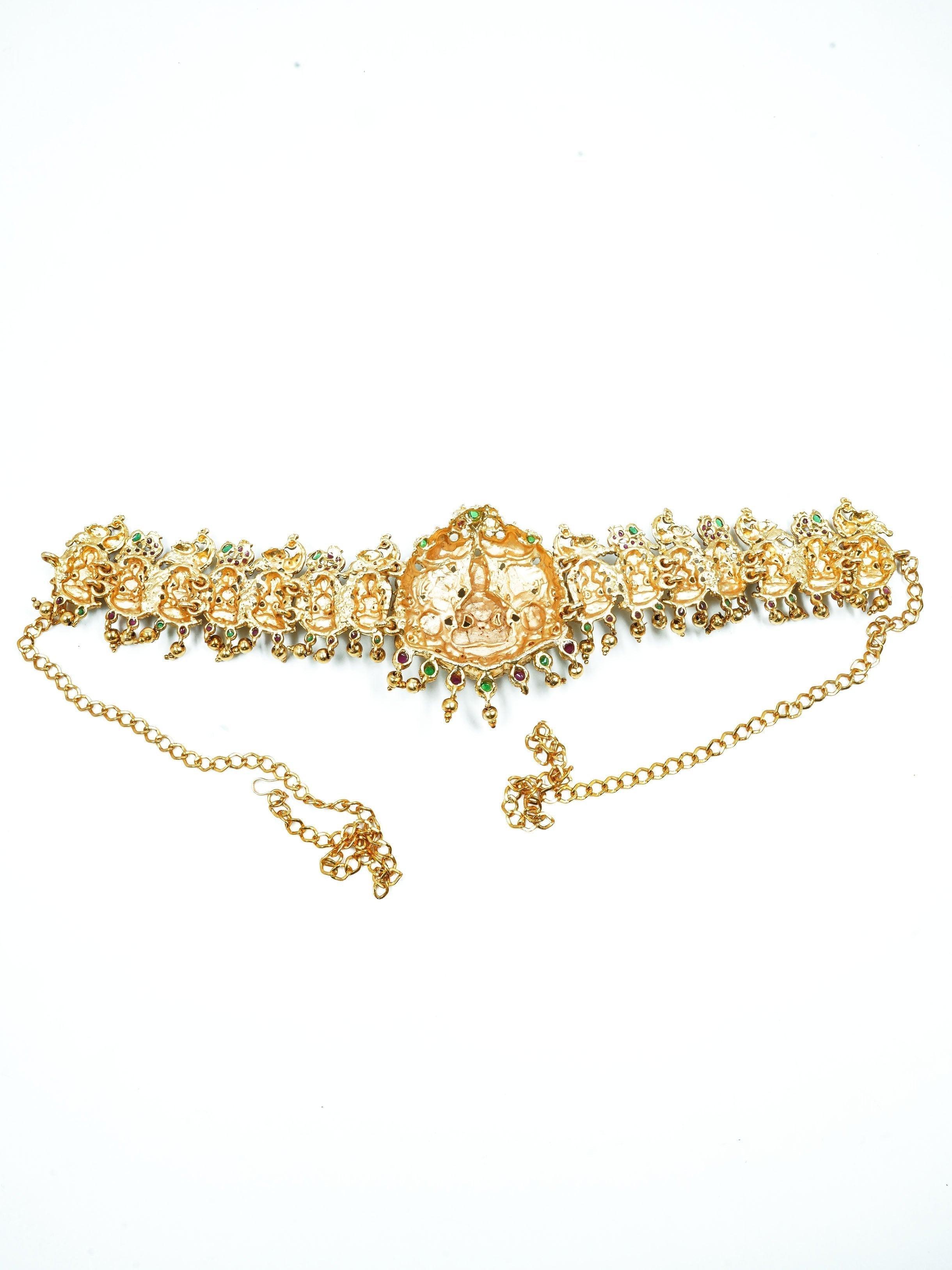 Premium Gold Finish Bridal Vadanam/Vodiannam/waistbelt - Griiham