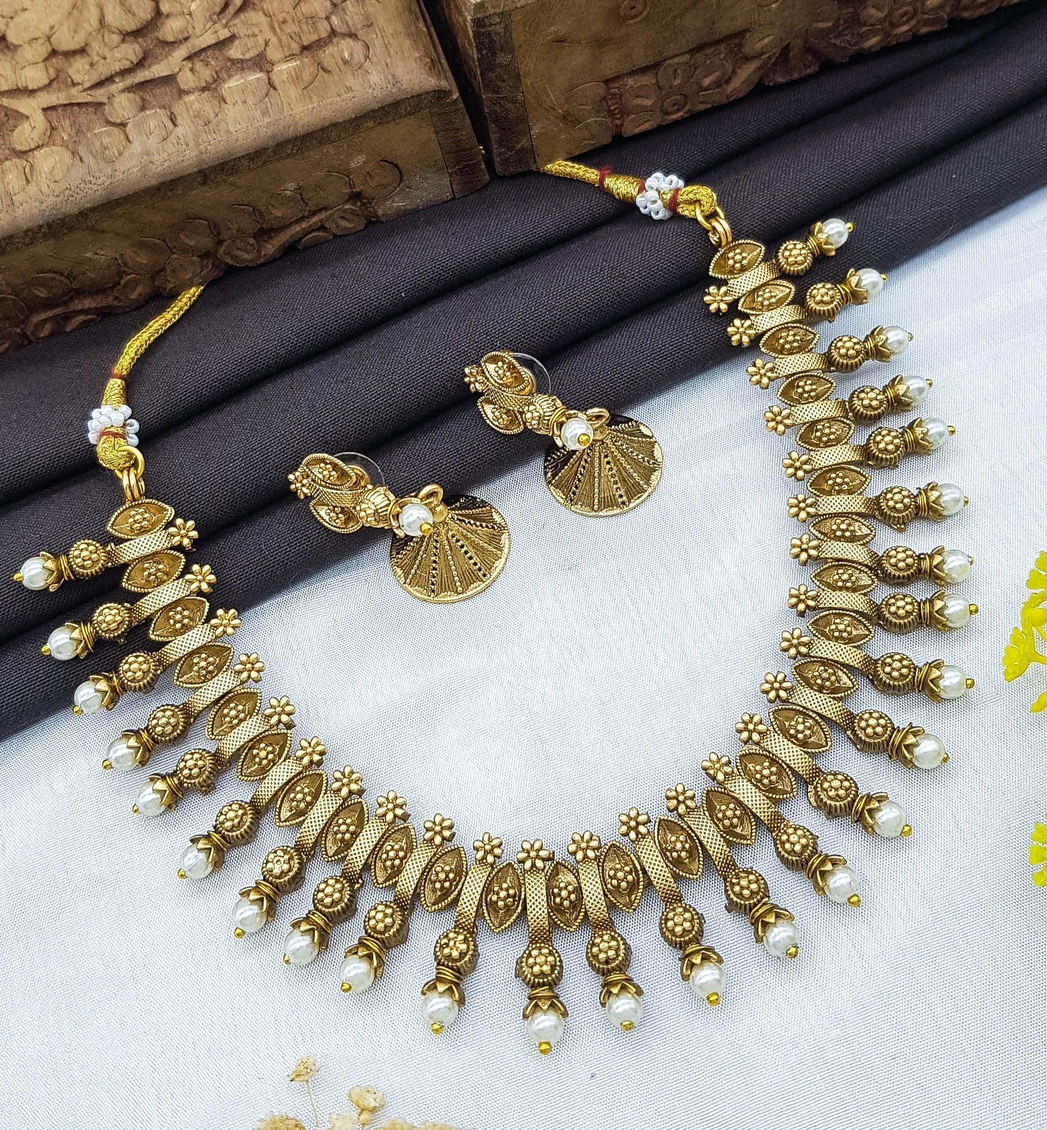 Premium Gold Finish Exclusive Necklace set