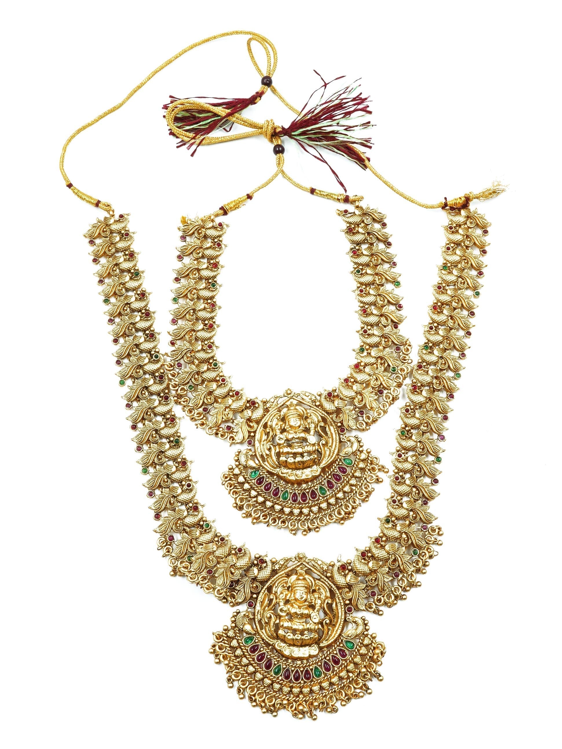 Buy Gold plated Imitation Jewelry Full Bridal Set Combo Online - Griiham