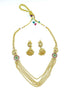 Premium Gold Finish Medium necklace set 11323N - Griiham