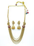 Premium Gold Finish Medium necklace set 11323N - Griiham