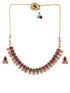 Premium Gold Finish Multicolor stone necklace set - Griiham