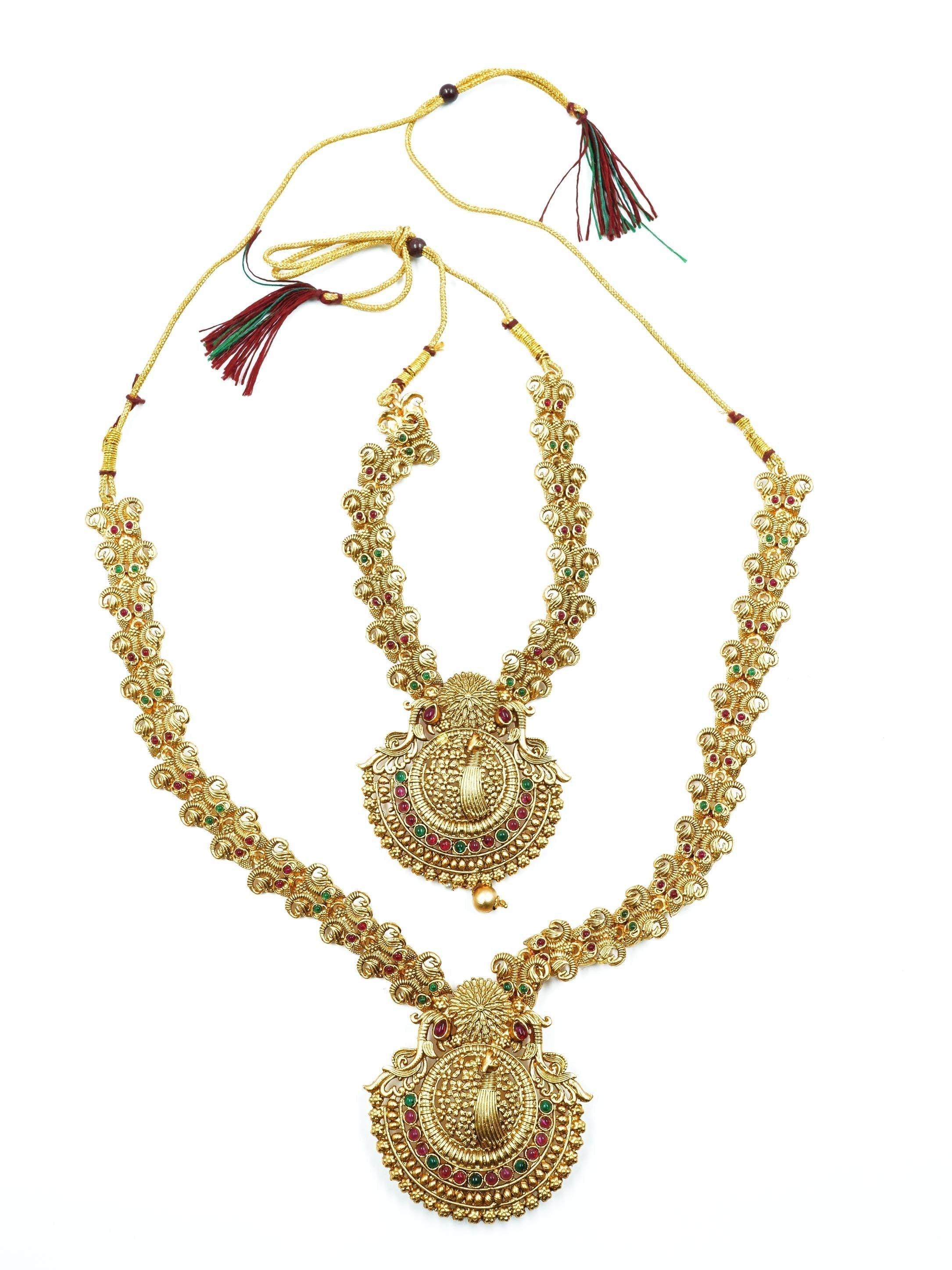 Premium Gold Finish Necklace Set Combo - Griiham