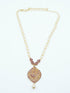 Premium Gold Finish Necklace set with Kemp Stones perfect for giftin - Griiham