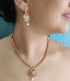 Premium Gold Finish Peacock Necklace with CZ Stones in diff colours 12889N-1 - Griiham