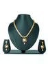 Premium Gold Finish Peacock Necklace with CZ Stones in diff colours 12889N-1 - Griiham