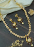 Premium Gold Finish Peacock Necklace with CZ Stones in diff colours 12889N-1 - Griiham