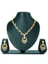 Premium Gold Finish Sayara Collection Necklace with CZ Stones - Griiham