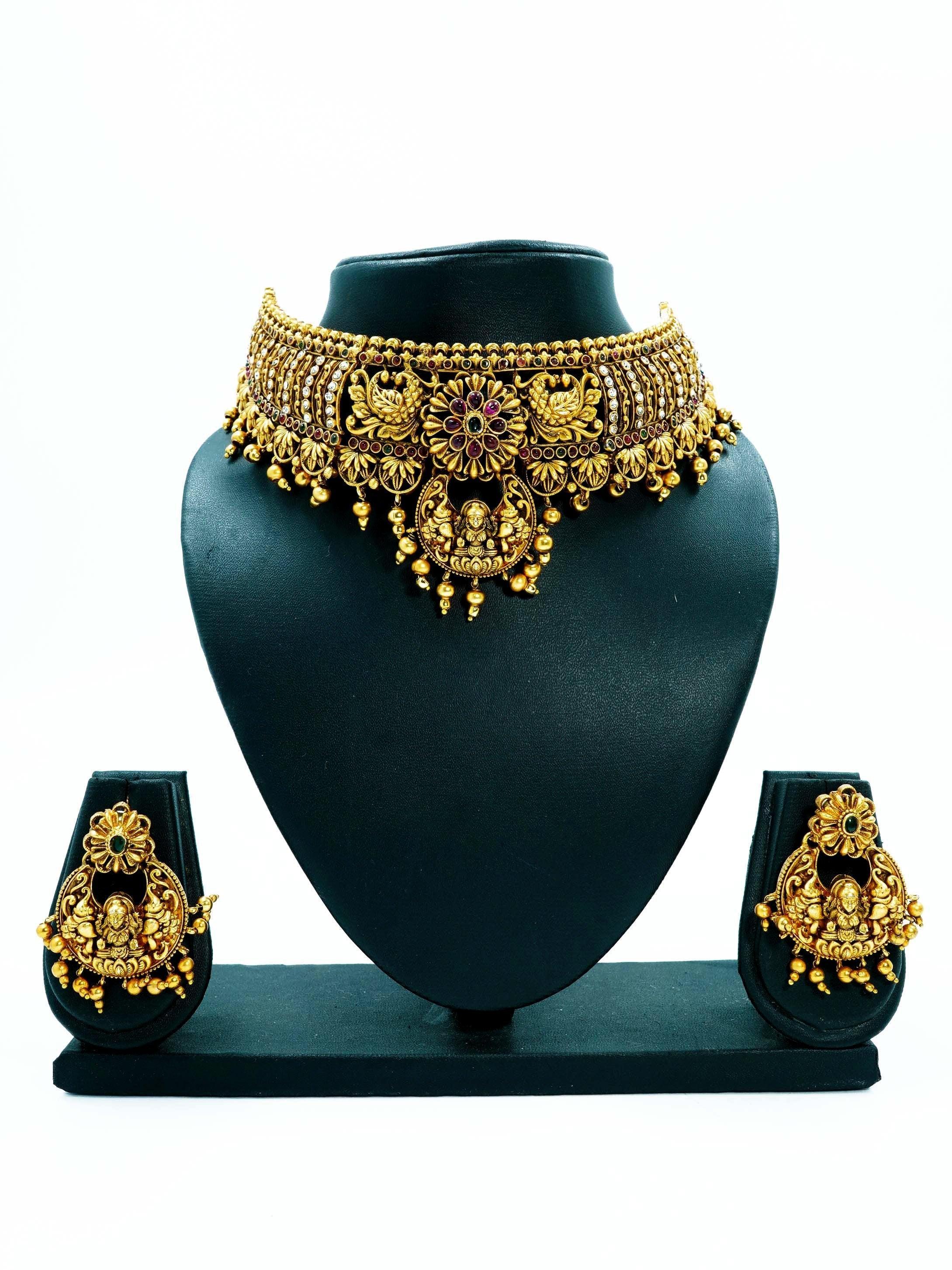 Premium Gold Plated Choker Set 8526N - Griiham