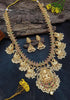 Premium Gold Plated Classic Bridal Long Necklace Set Haram