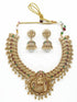 Premium Gold Plated Classic Laxmi Necklace set 11327N - Griiham