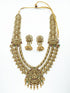 Premium Gold Plated Classic Laxmi Necklace set 11333N - Griiham