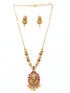 Premium Gold Plated Classic Siddhalaxmi Laxmi Necklace set 11306N - Griiham