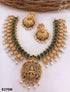 Premium Gold Plated Designer Laxmi Necklace Set with diff Colours 9269N - Griiham