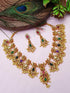 Premium Gold Plated Elegant All occasions Necklace Set with diff Colours 7865N-Necklace Set-Griiham-Navratna-Griiham