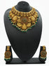 Premium Gold Plated Heavy Laxmi Choker Necklace set for Special Occasions 9638N - Griiham