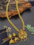 Premium Gold Plated Long Temple Necklace Set 13317N - Griiham